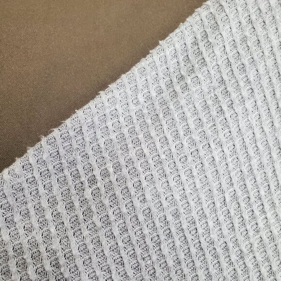 OUT FROM UNDER‎ URBAN Womens Jojo Top SZ S Thermal Waffle Knit Gray Long Sleeve - Picture 7 of 8